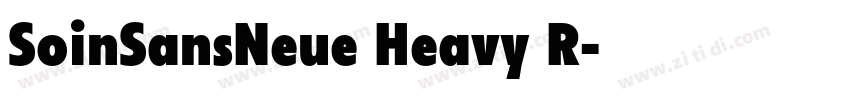 SoinSansNeue Heavy R字体转换 SoinSansNeue Heavy R字体转换